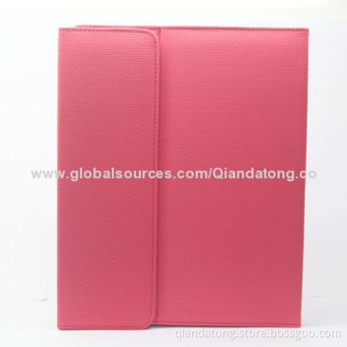 PU Leather Tablet PC Case for iPad 3 with Keyboard, USB Port, Comfortable Texture